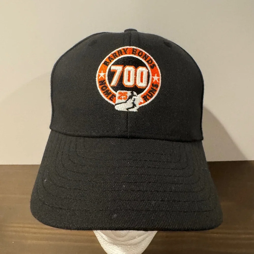 Vintage New Era Cap‎ Barry Bonds 700 Home Runs MLB Baseball Hat Adjustable OSFA